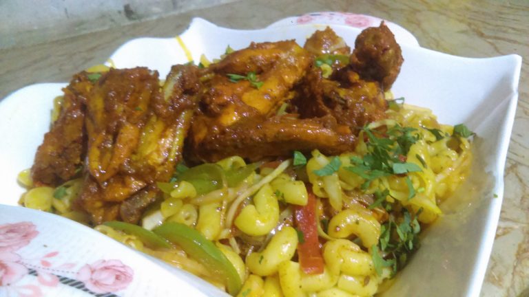 Chicken Tikka Macaroni Pakistani Food Recipe