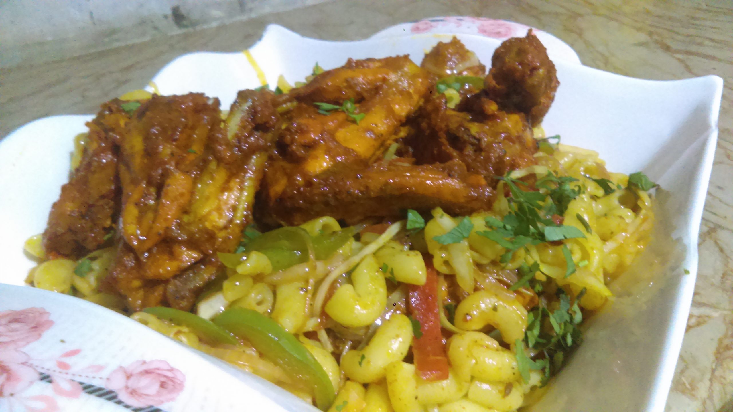 Chicken Tikka Macaroni Pakistani Food Recipe