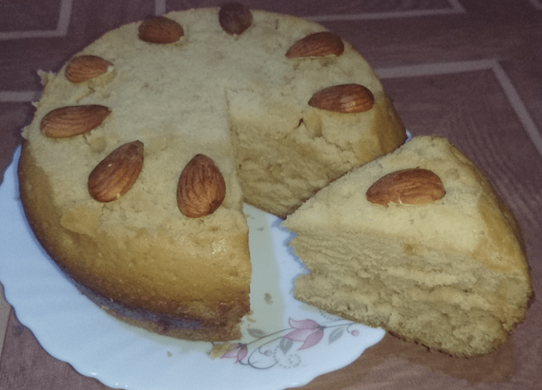 Easy Vanilla Sponge Cake Without Oven (With Video)