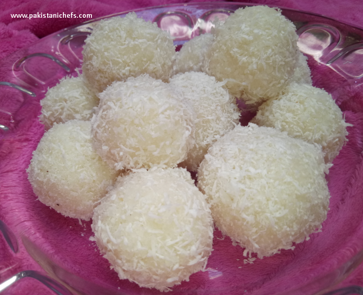 Coconut K Ladoo Pakistani Food Recipe (With Video)