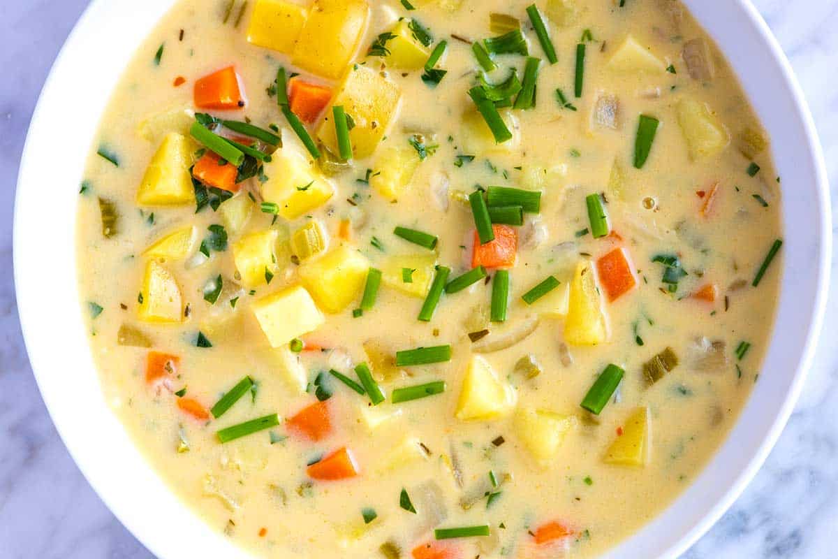 Creamy Homemade Potato Soup Pakistani Food Recipe