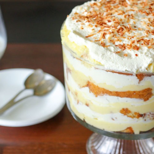 Easy Coconut Cream Trifle ready to eat 500x500 1