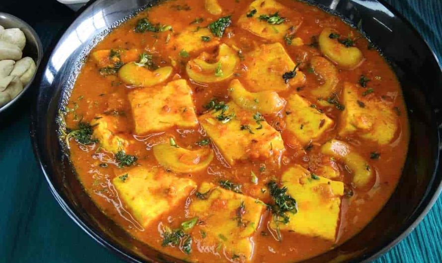 Yummy Shahi Kaju Paneer Masala Pakistani Food Recipe