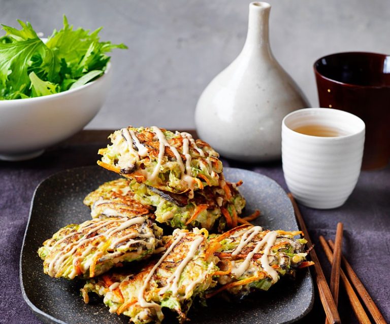 Okonomiyaki Japanese Pancakes Recipe