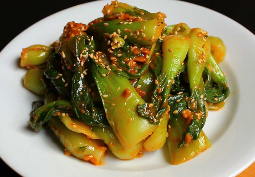 Spicy Korean Baby Bok Choy Salad Recipe