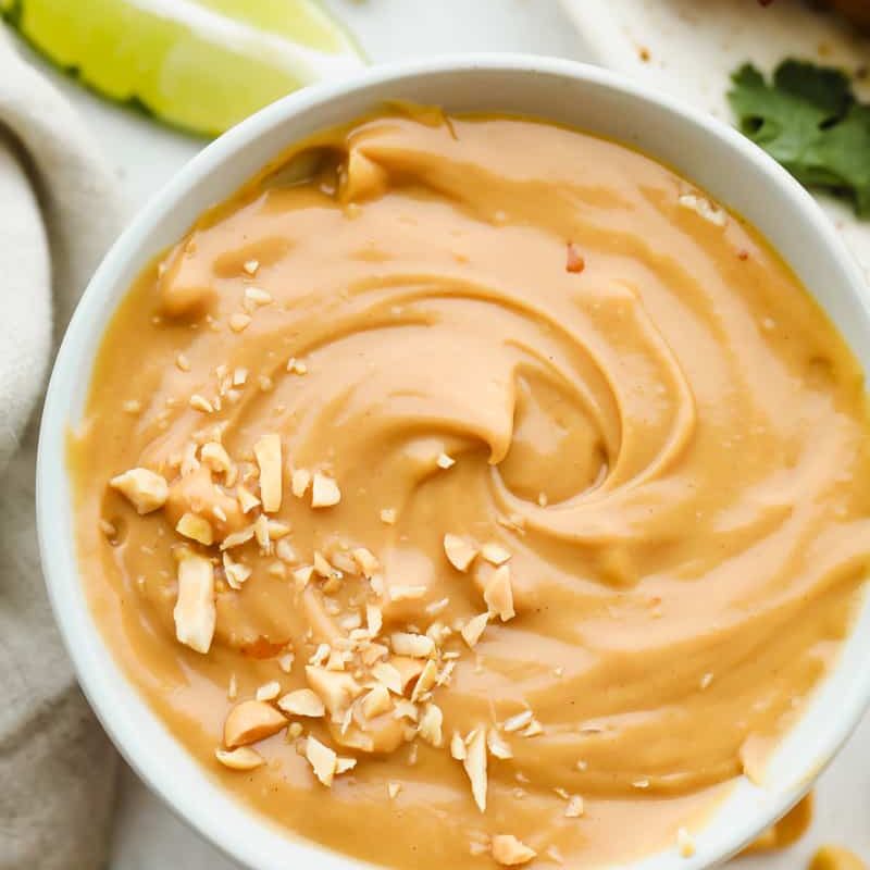 Easy & Tasty Thai Peanut Dipping Sauce Recipe