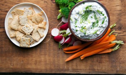 Delicious Fresh Herbs With Yogurt Dipping Sauce Recipe