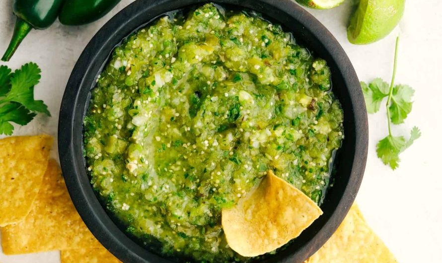 Homemade Salsa Verde Dipping Sauce Recipe
