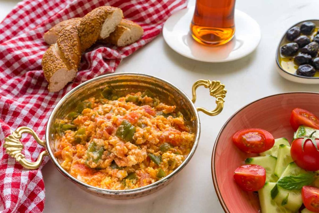 Menemen (Turkish Style Scrambled Eggs With Peppers) Recipe