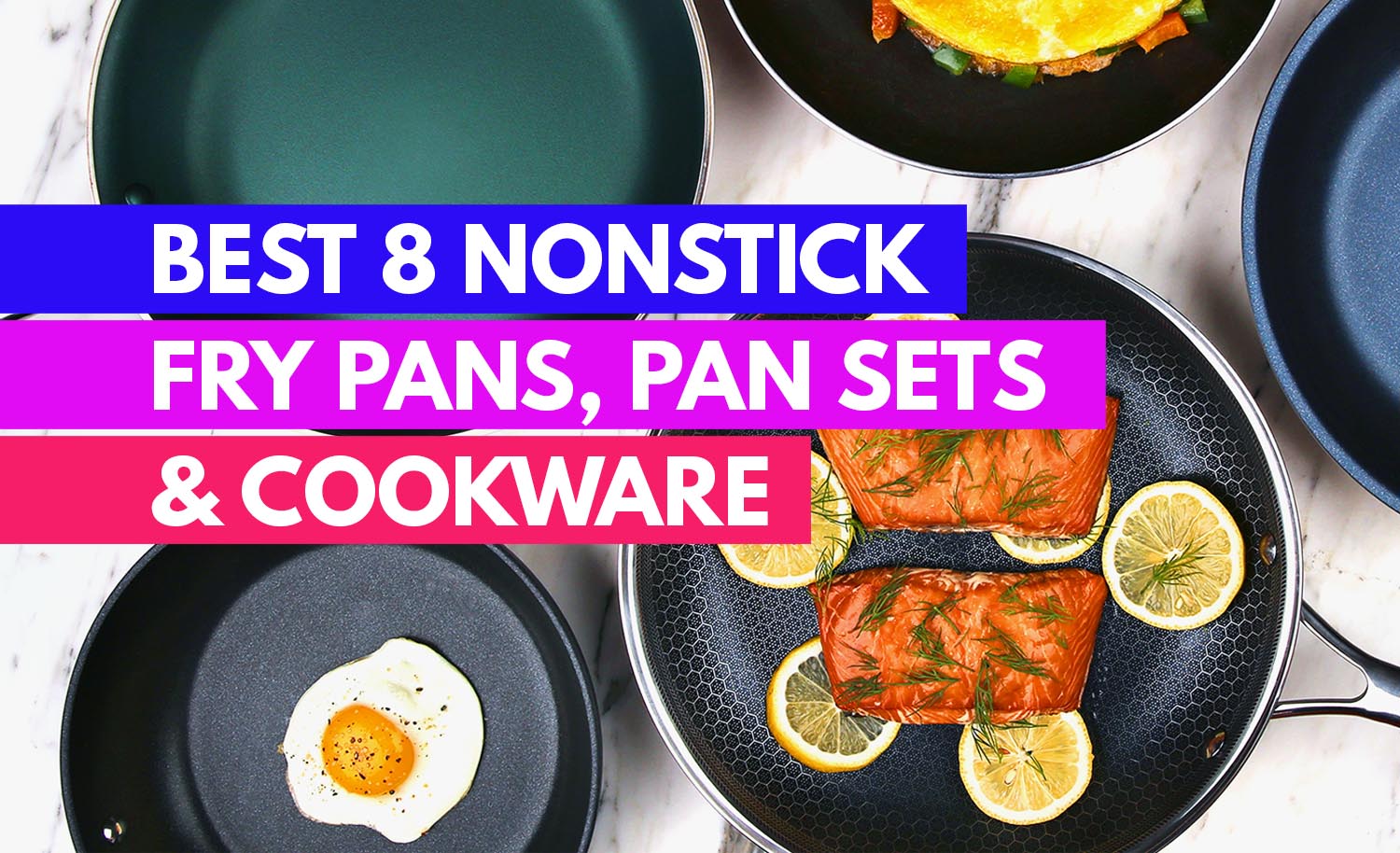 Best 8 Nonstick Fry Pans Pan Sets Cookware